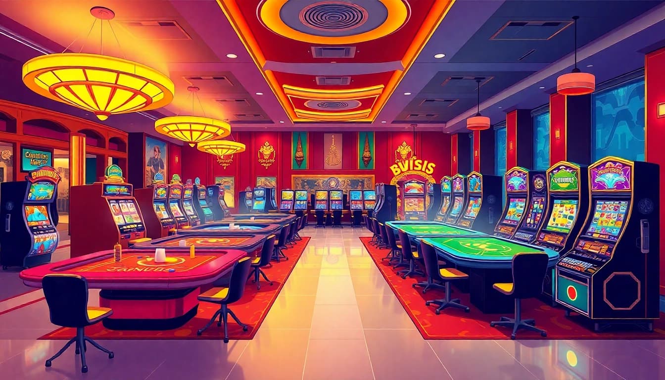 Experience the thrill of an online casino schweiz with exciting gaming tables and colorful slots.
