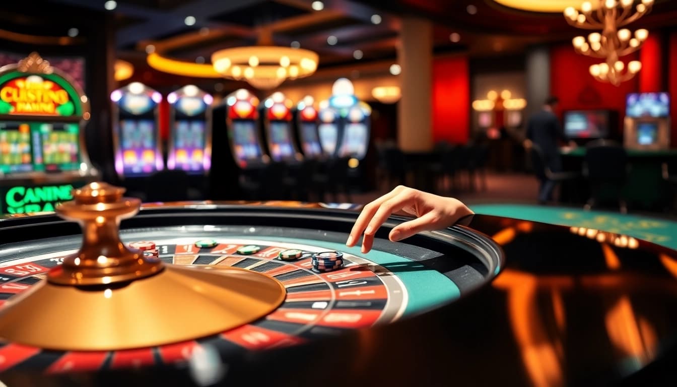 Place bets at the luxurious roulette table in a vibrant casino atmosphere from https://rr88.uk.net/.