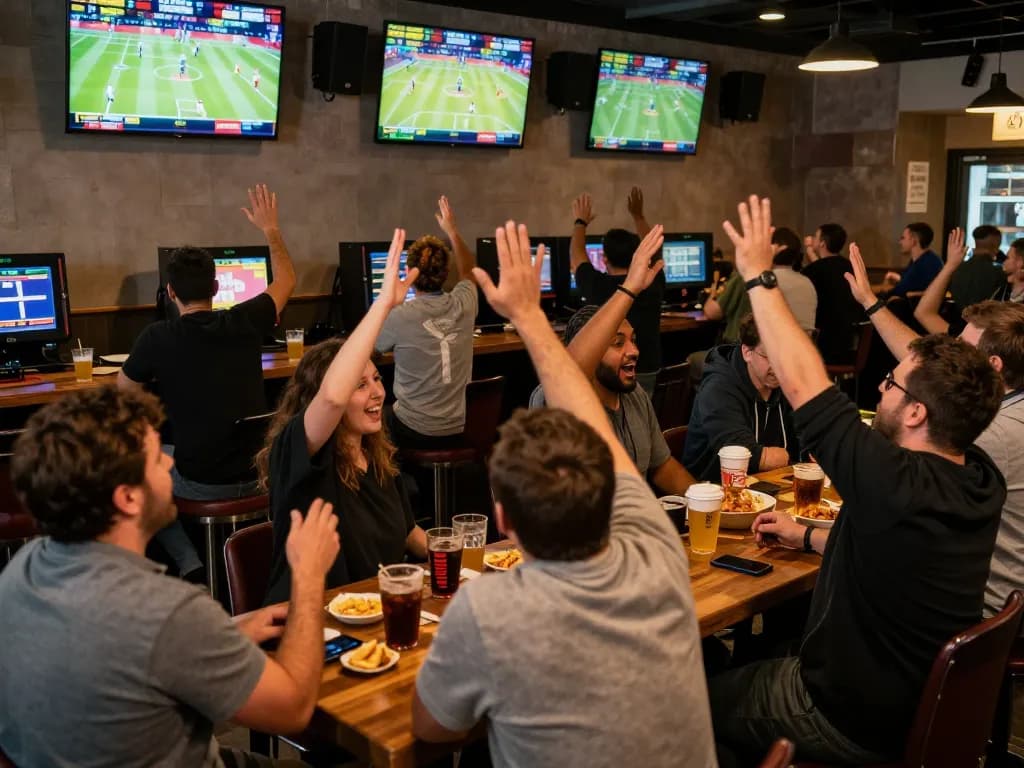 Sports betting excitement captured live at a vibrant venue while utilizing 79so do strategies.