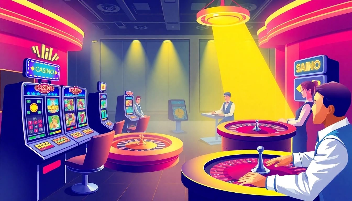 Engaging visual of Online Casinos Österreich showcasing lively games and vibrant atmosphere.