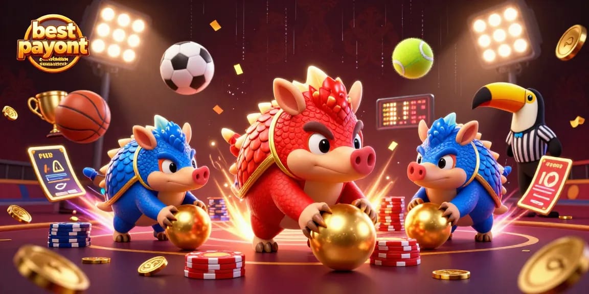Experience the best payout australian casino sites with vibrant 3D pangolins and dynamic casino elements.