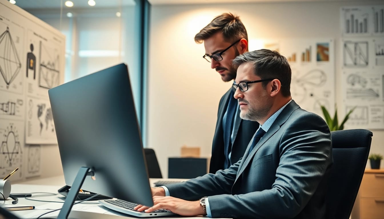 Headhunter Ingenieure bei der Rekrutierung talentierter Ingenieure in einem modernen Büro.