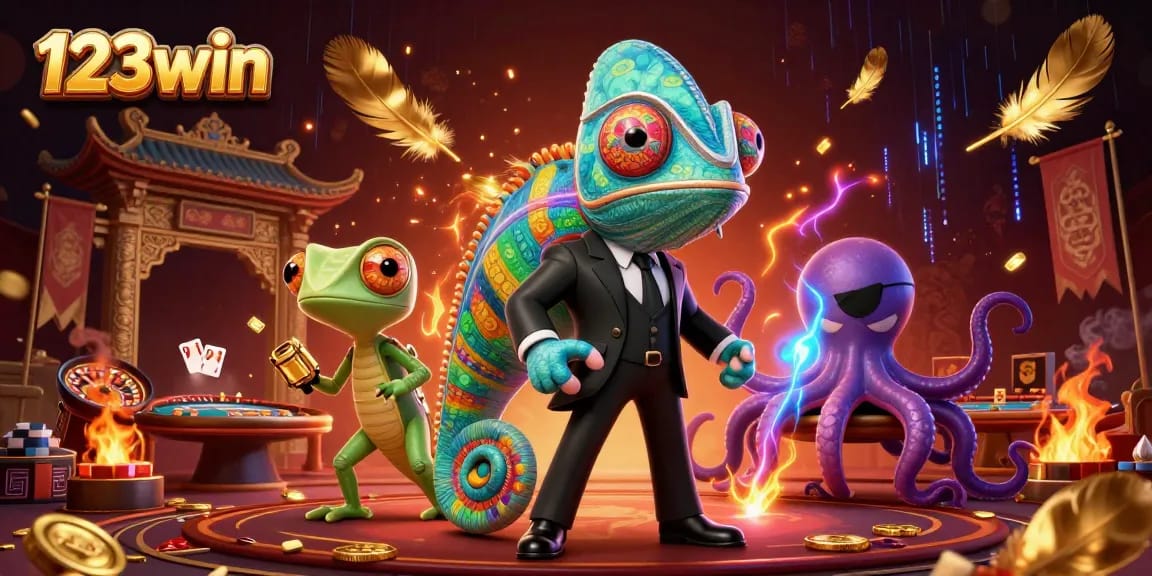 Experience thrilling moments at 123win with dynamic characters and vibrant casino elements.