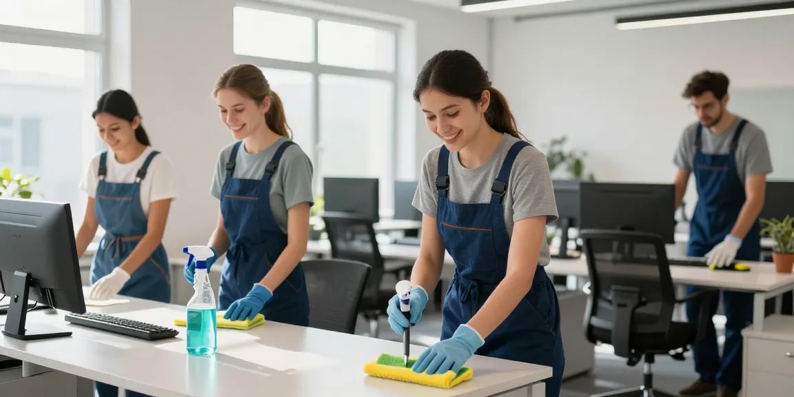 Professionelle Büroreinigung Gelsenkirchen von vertrauenswürdigen Anbietern für saubere Arbeitsplätze.