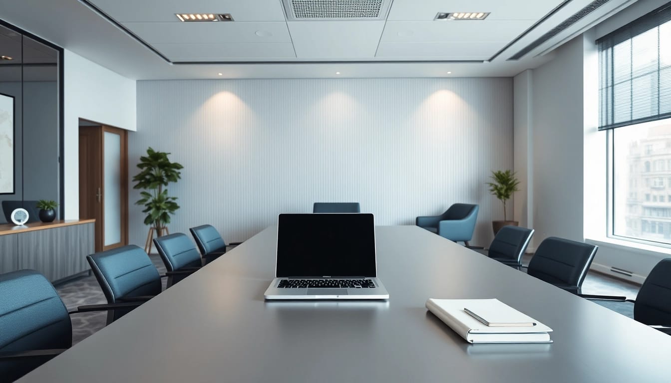 Professionelles Bürointerieur mit Headhunter Bochum-Fokus, modern und einladend gestaltet.