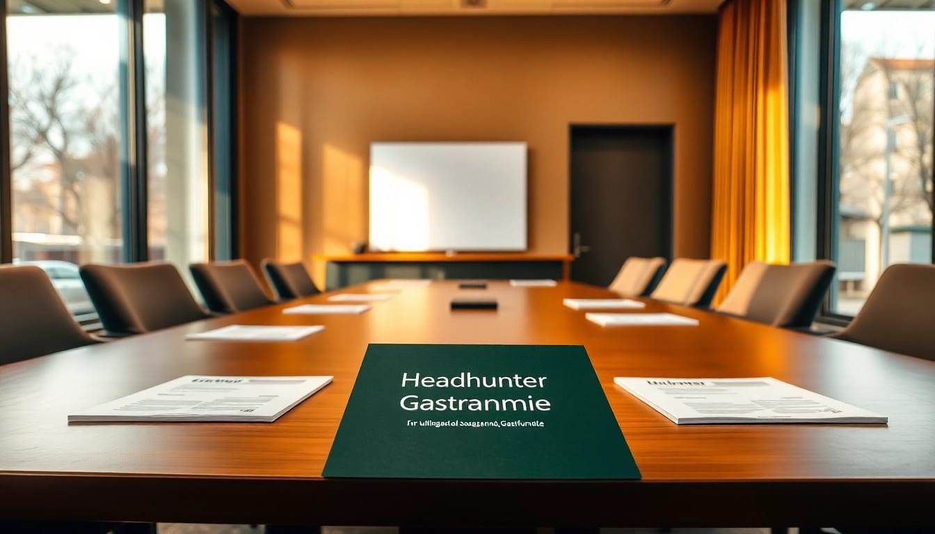 Headhunter Gastronomie: Modernes Büro mit eleganter Ausstattung.