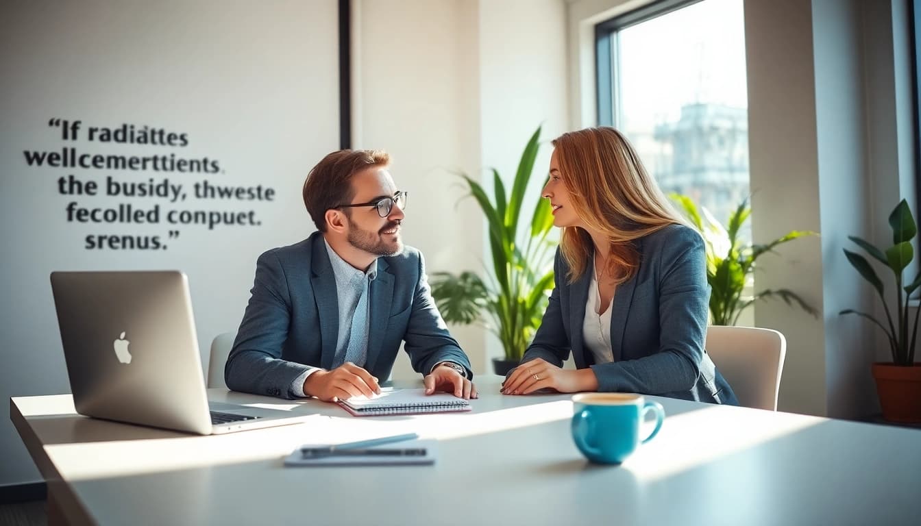 Headhunter Schweiz berät Kandidaten in einem modernen Büro mit professioneller Atmosphäre.