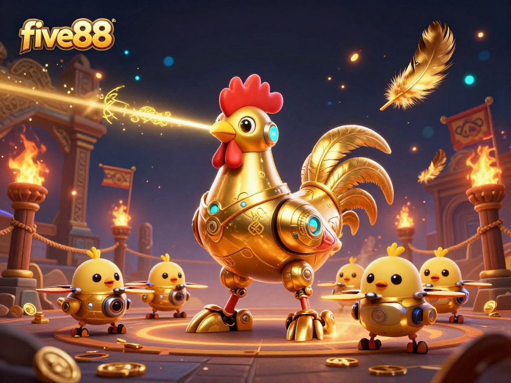 Experience the thrill of five88 with laser-etched golden patterns and dynamic gameplay elements.