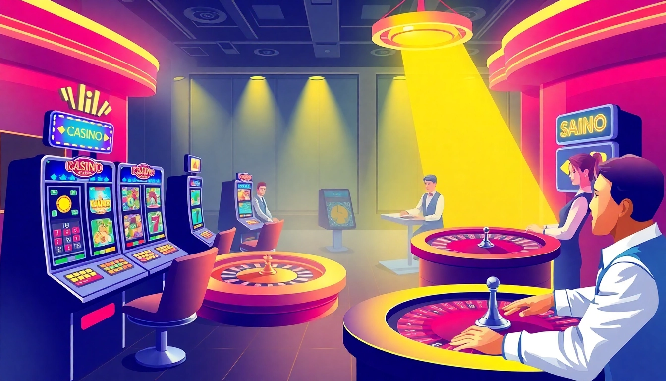 Engaging visual of Online Casinos Österreich showcasing lively games and vibrant atmosphere.