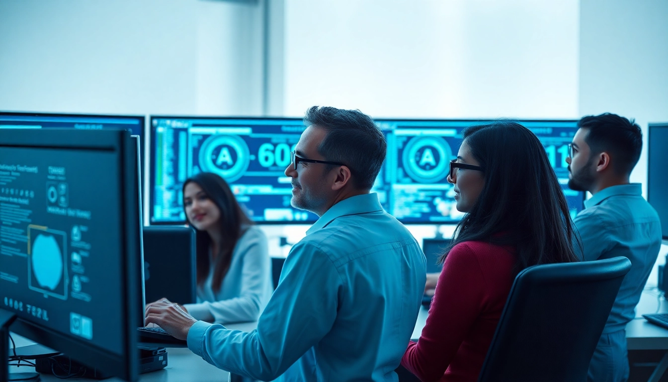 Modern AI research workspace showcasing collaborative team efforts in 18+ AI innovation.