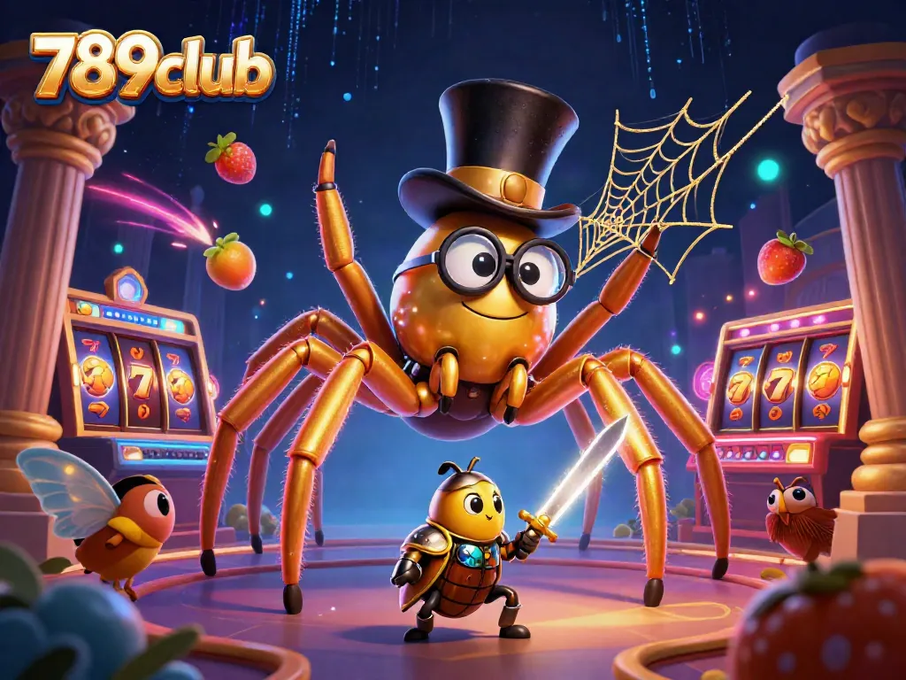 Experience the thrilling world of 789club with a vibrant casino scene featuring unique characters and dynamic gaming elements.