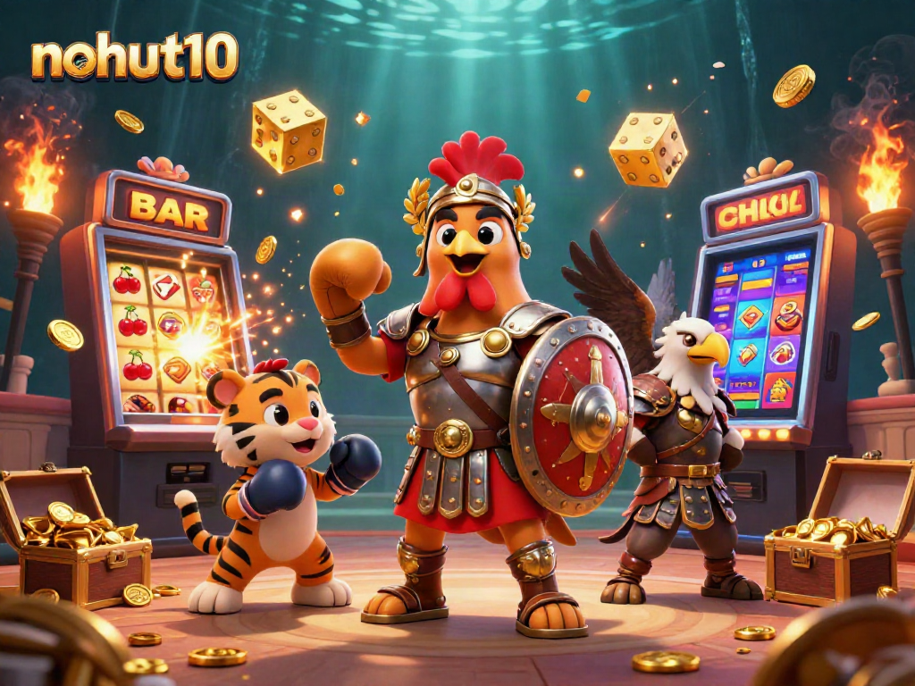 Experience thrilling jackpots at nohut10 with exciting slots, gold coins, and dynamic gaming atmosphere