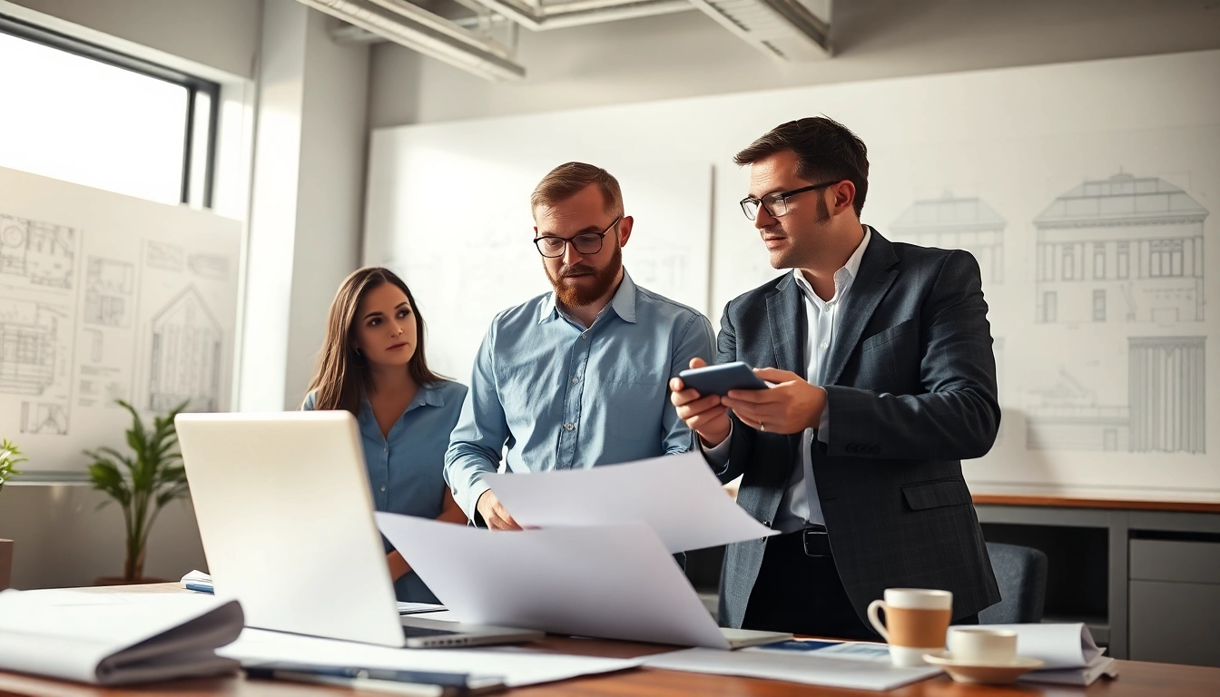 Headhunter Ingenieure berät Ingenieure in einem modernen Büro über die besten Karrierechancen.