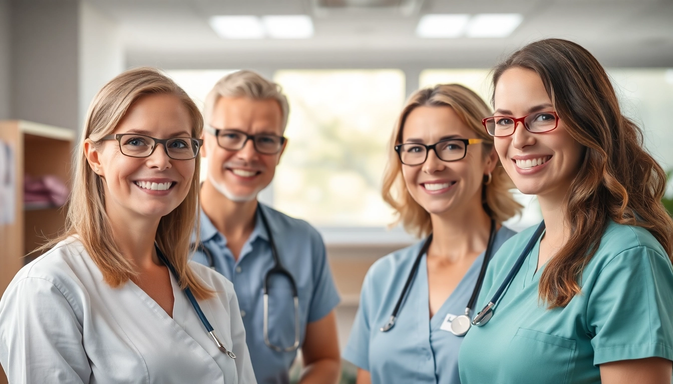 Pflegemarketing: Darstellung eines freundlichen Pflegeprofessionals, der sich um einen Patienten kümmert.
