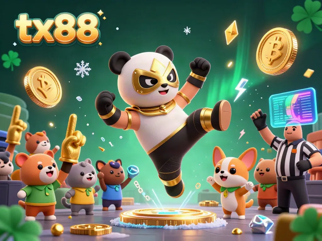 Experience the excitement of gambling at tx88, featuring engaging animal characters and vibrant casino elements.
