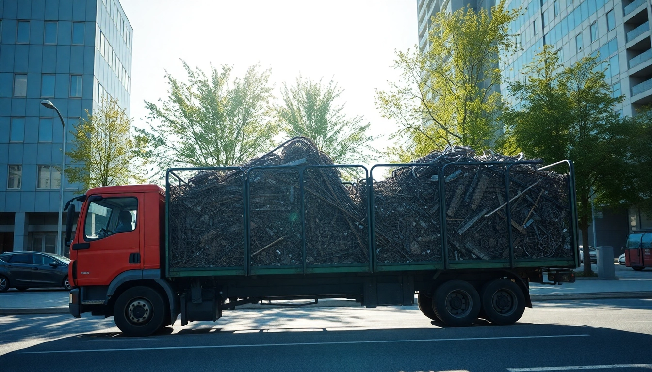 Schrottabholung durch unseren mobilen Schrotthändler und umweltbewusste Entsorgung.