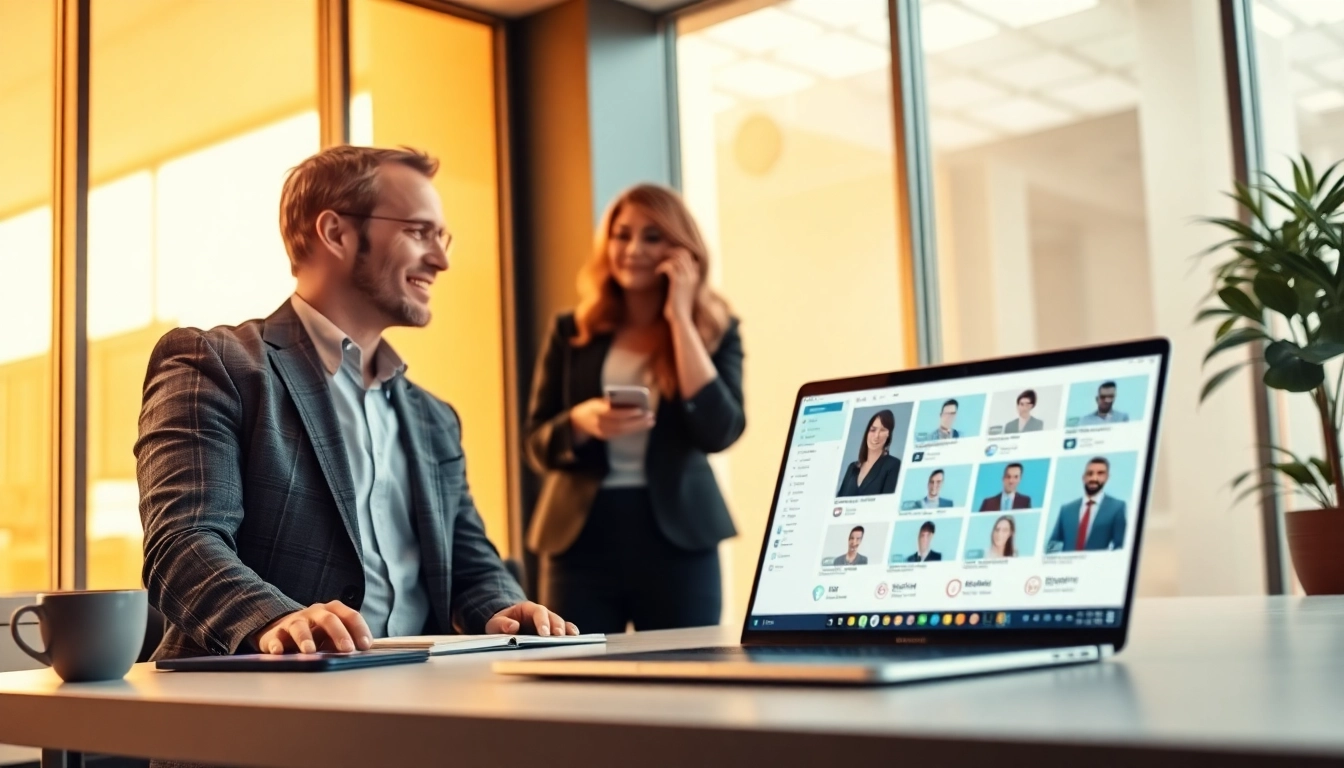 Headhunter Saarbrücken discussing recruitment strategies with a candidate in a modern office.