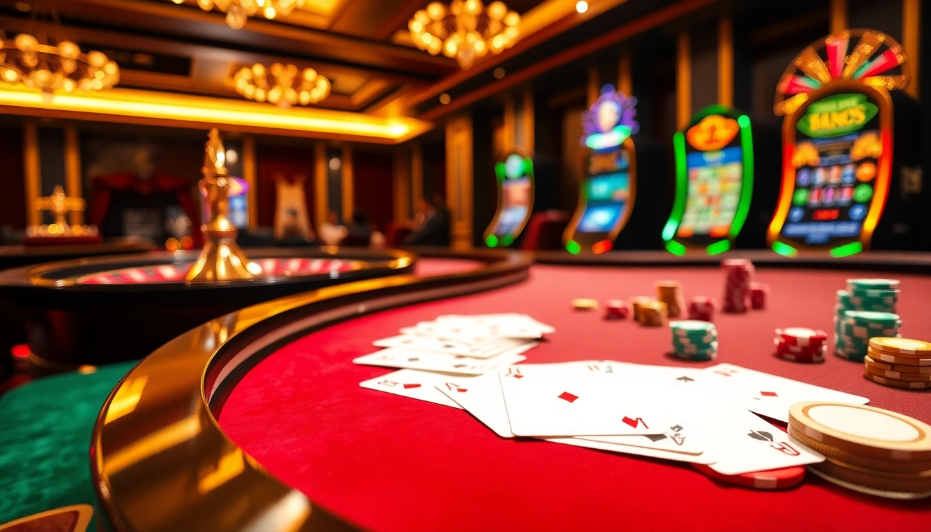 Players enjoying a thrilling moment at F8BET dental's luxurious casino gaming scene.