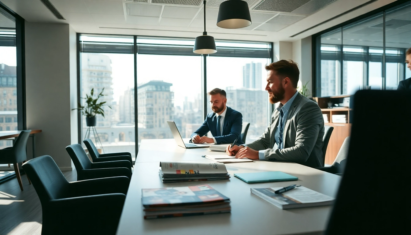 Headhunter Gastronomie berät in stilvollem Büro einen Bewerber, umgeben von Fachliteratur und elegantem Ambiente.