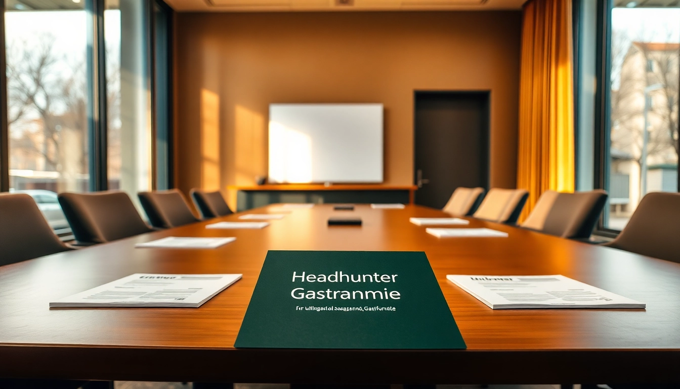Headhunter Gastronomie: Modernes Büro mit eleganter Ausstattung.