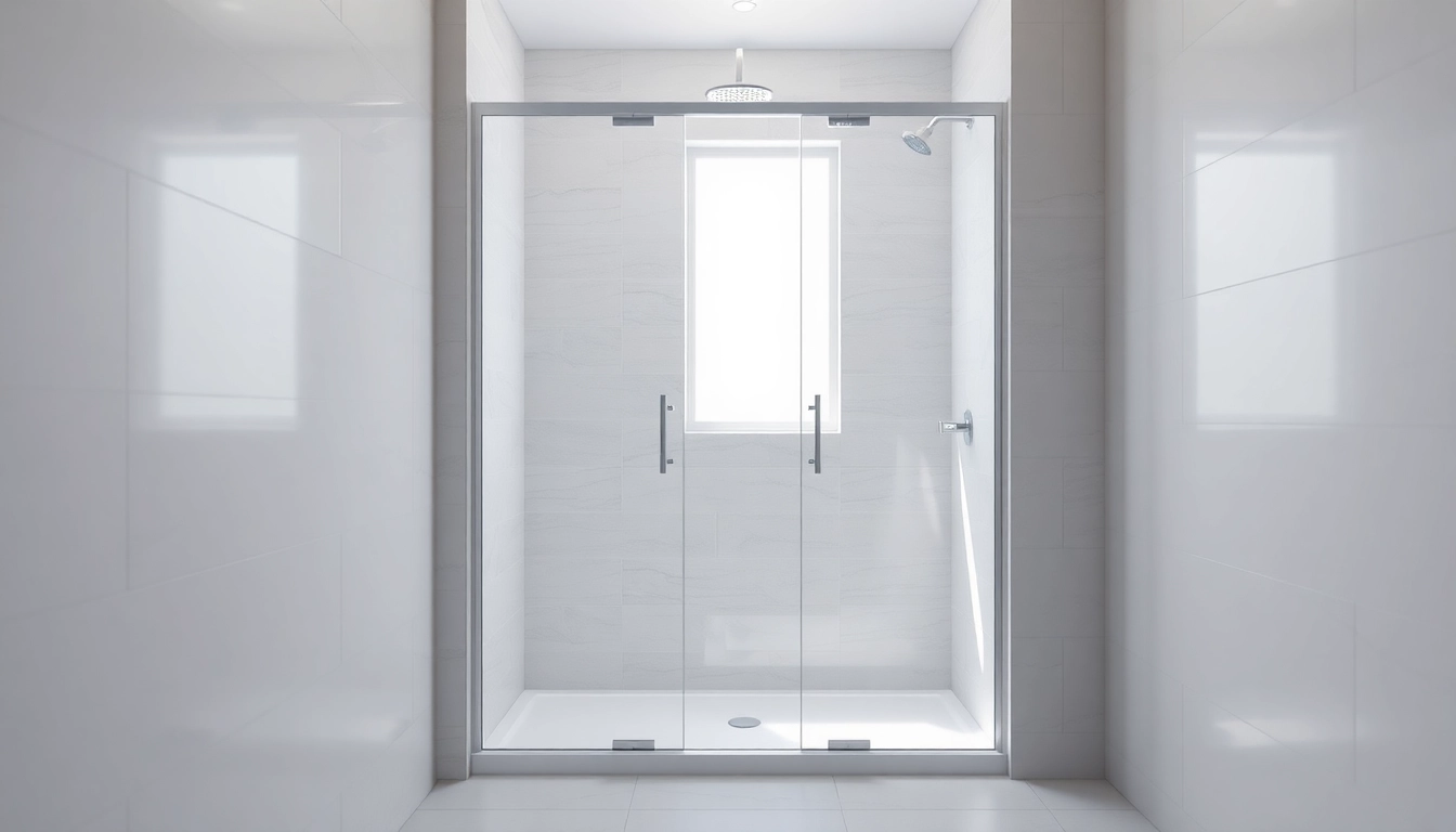 Duschkabine 80x80 in modernem Badezimmer mit eleganten Glasdetails.